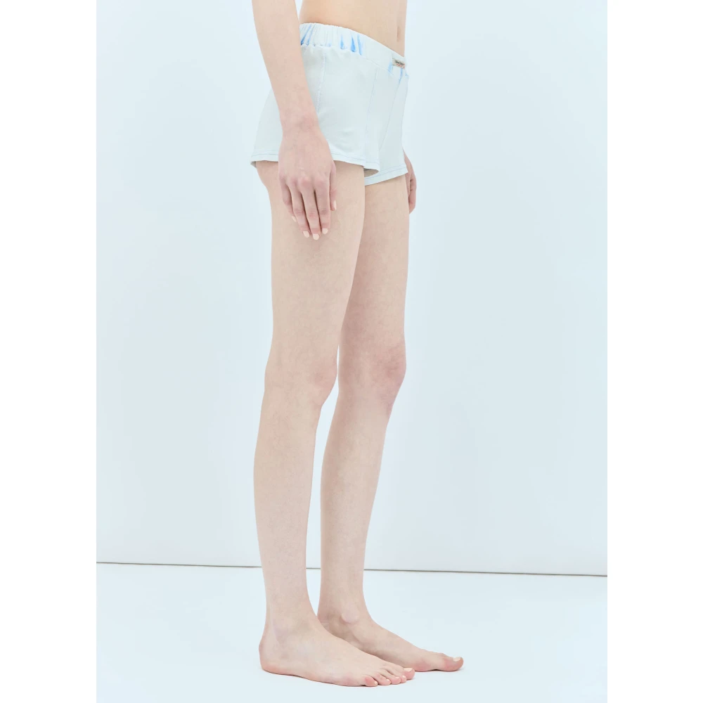 Diesel Panelled Stretch-Jersey Shorts Blue Dames