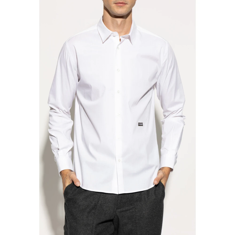 Iceberg Shirt met logo White Heren
