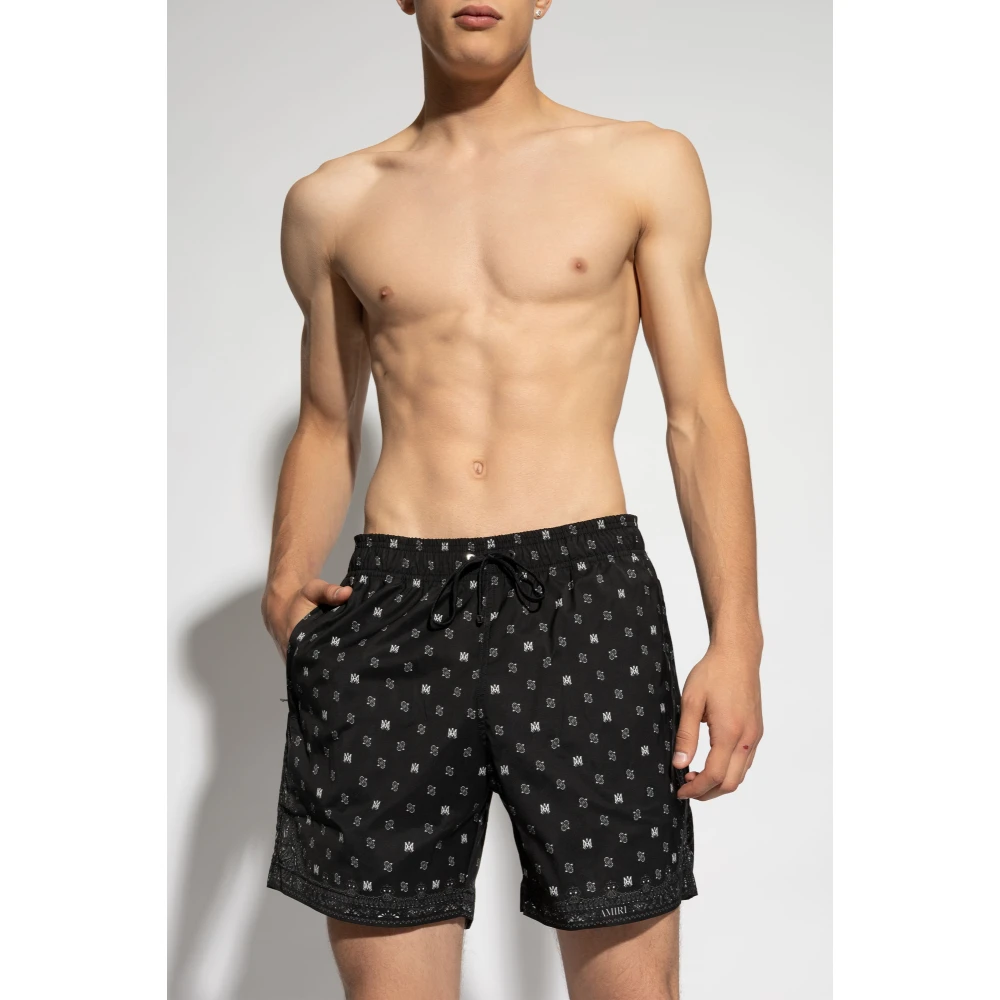 Amiri Zwembroek Black Heren