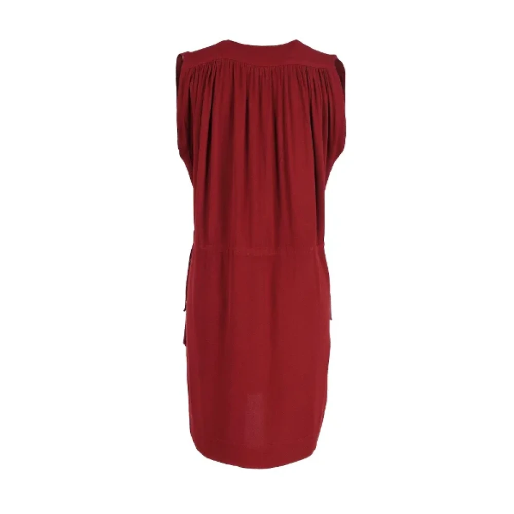 Isabel Marant Pre-owned Cotton dresses Red Dames