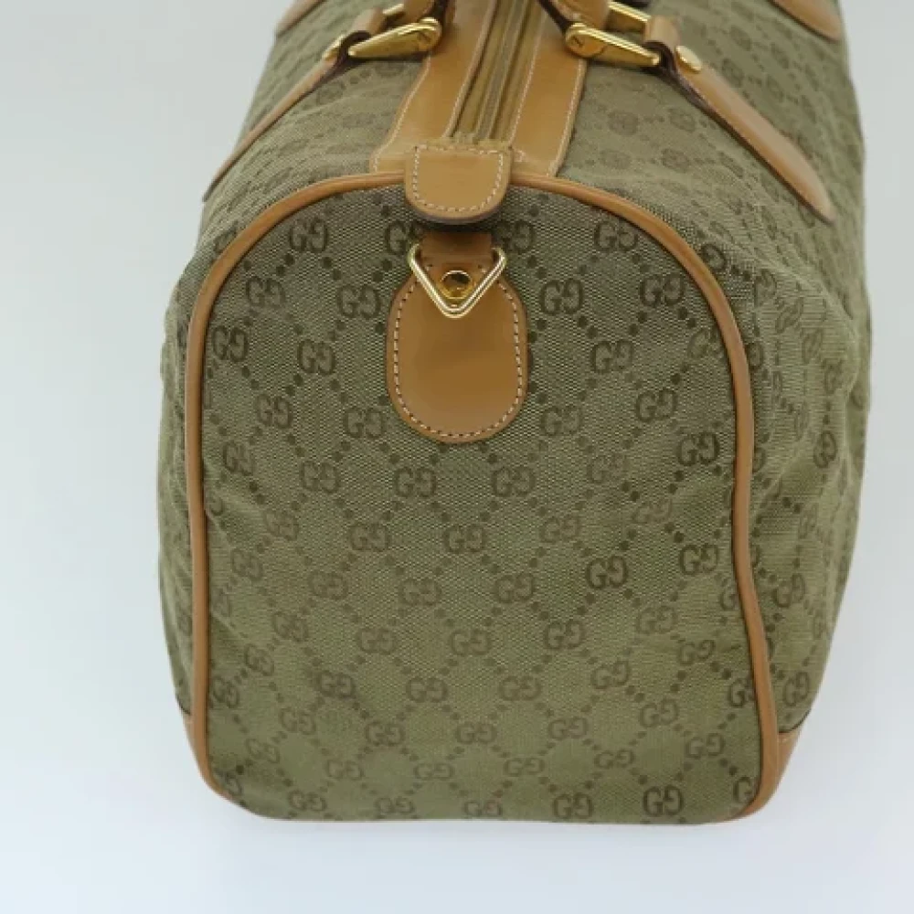 Gucci Vintage Pre-owned Canvas travel-bags Beige Dames