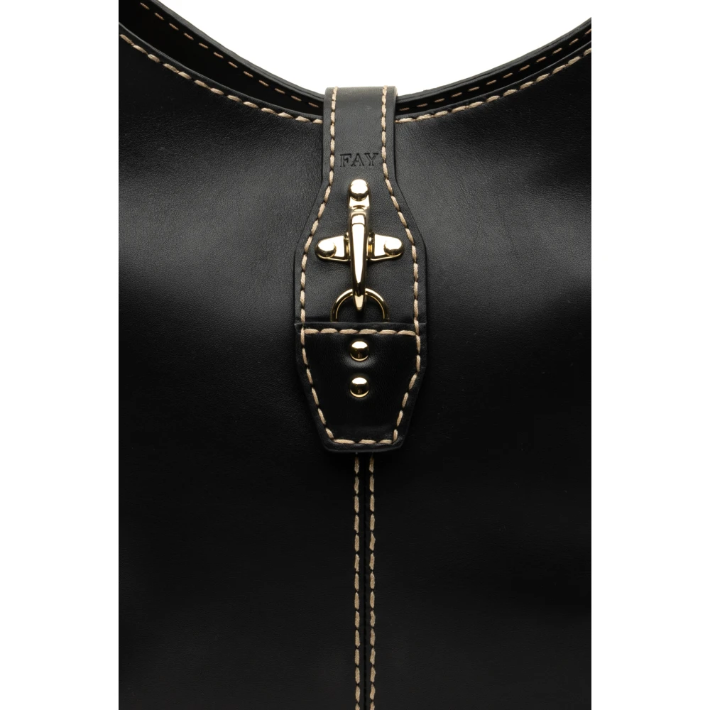 Fay Zwarte schoudertas met stijl Borsa Black Dames