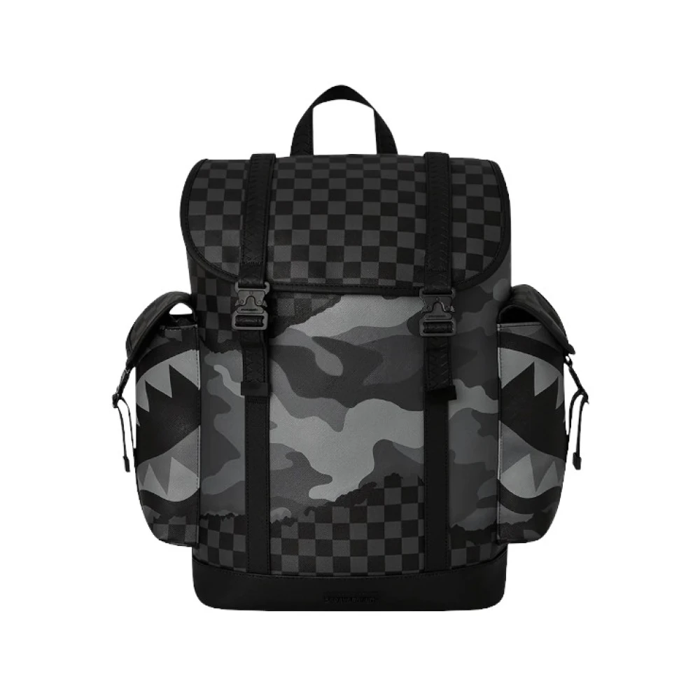 Sprayground Montecarlo Split Up Camo Tear Rugzak Black Heren