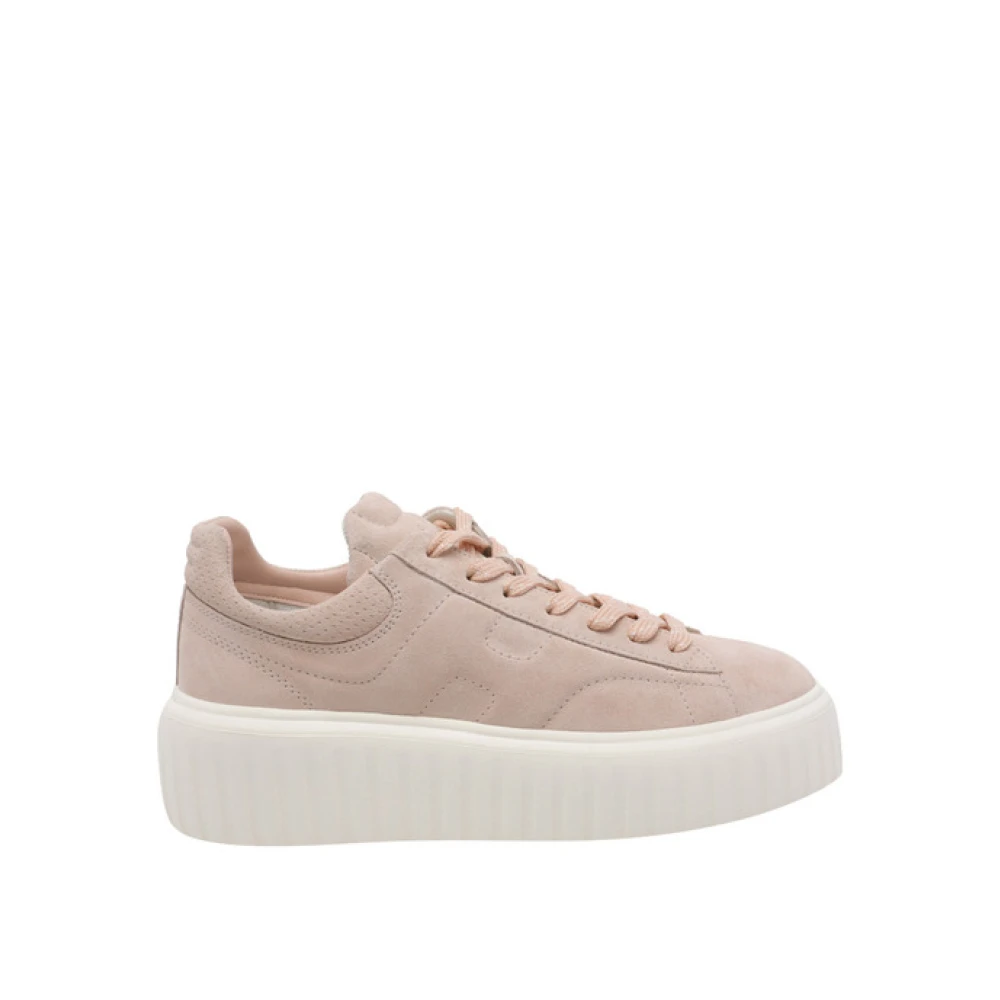Hogan Women's Brown Sneakers, 6 Uk, H-Stripes Trainers