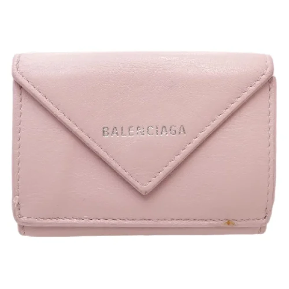 Balenciaga Vintage Pre-owned Leather wallets Pink Dames