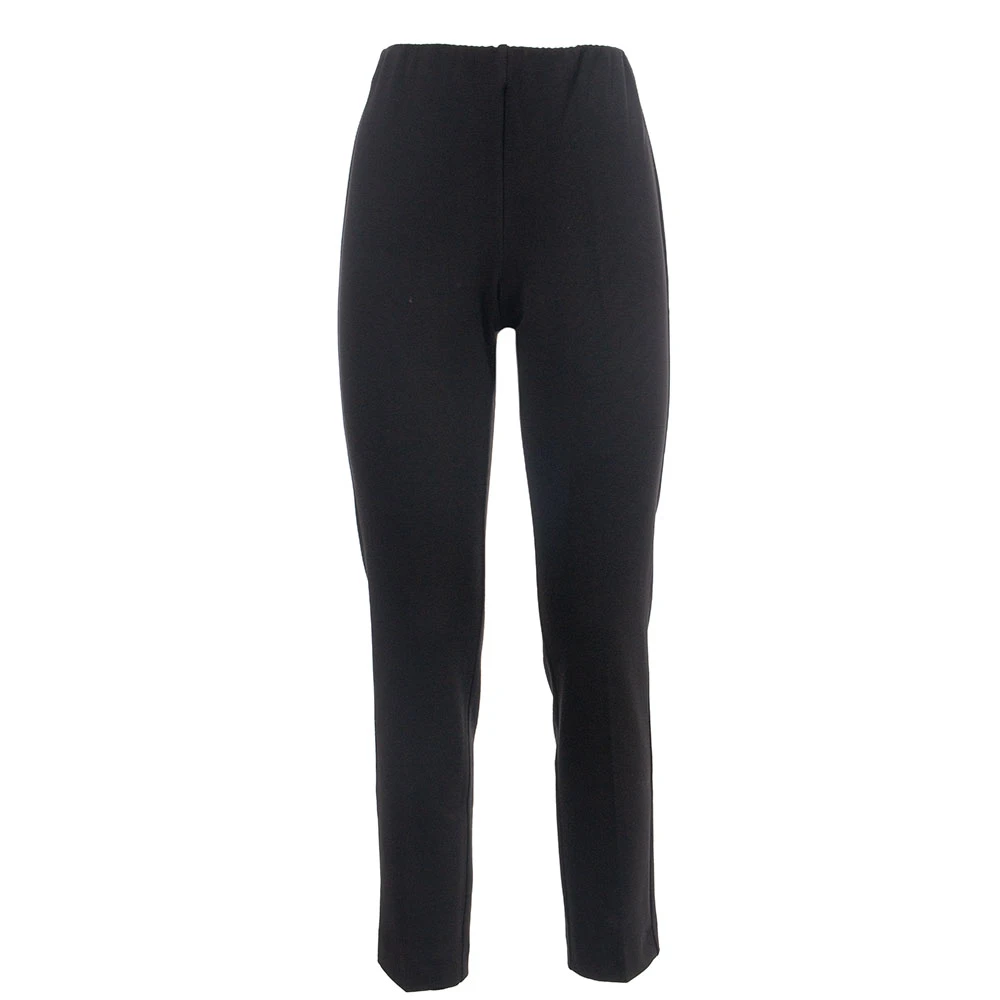 Le Tricot Perugia Gebreide broek met elastische taille Gray Dames