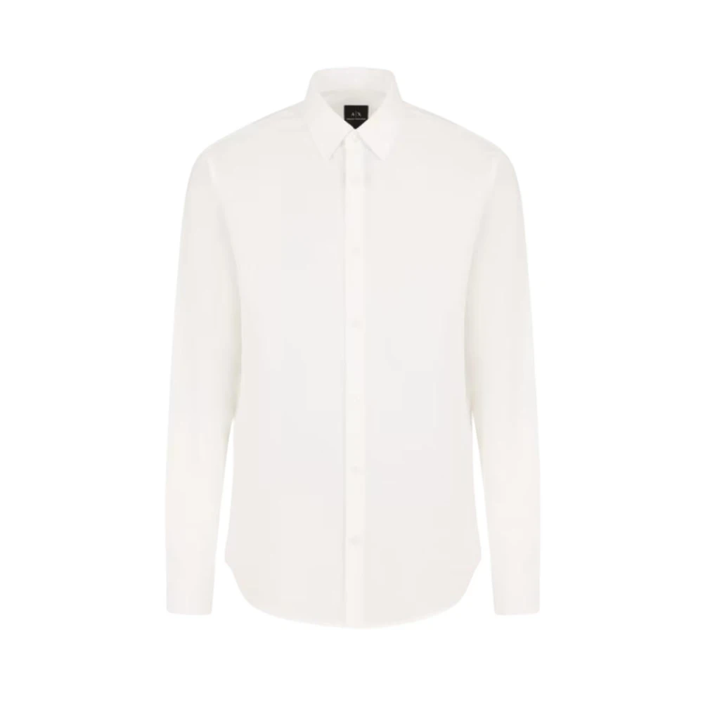 Armani Exchange Klassiek overhemd met knopen White Heren