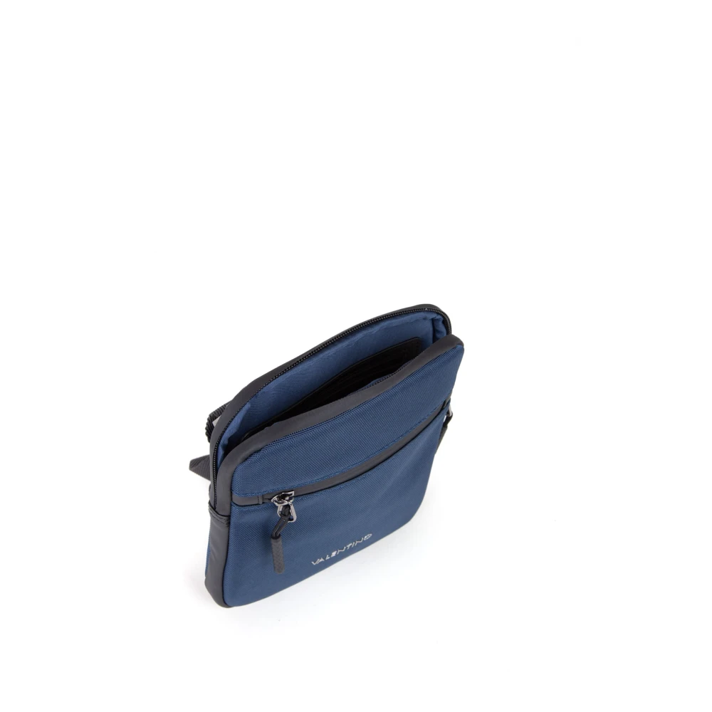 Valentino by Mario Valentino Tron Schoudertas Blu Nero Blue Heren