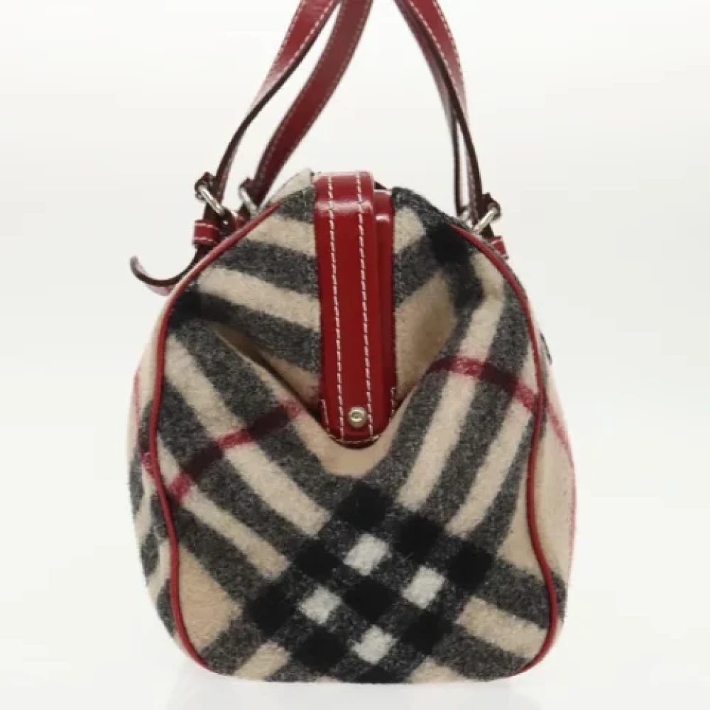 Burberry Vintage Pre-owned Canvas handbags Beige Dames