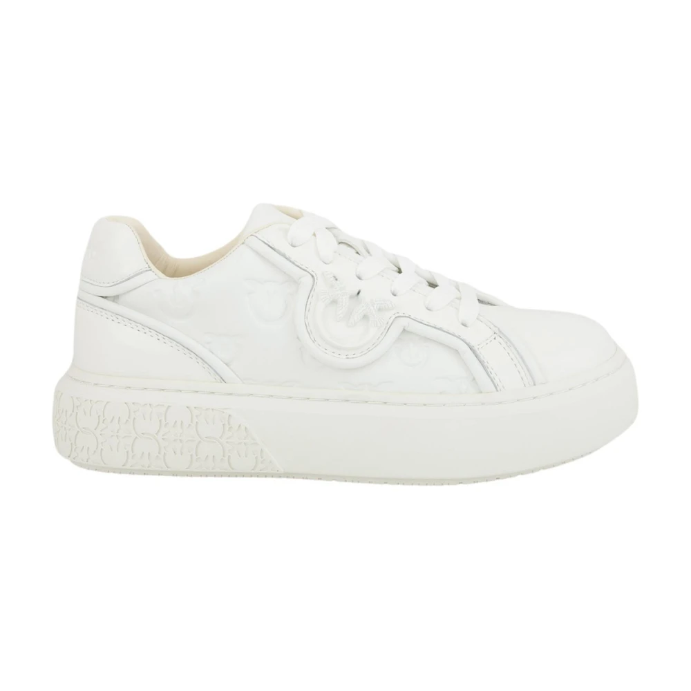 Pinko Witte Sneaker Schoenen Dames Schoenen