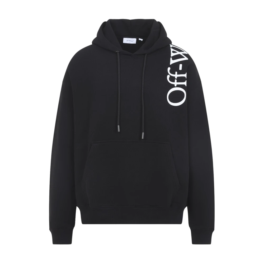 Off White Black Hoodies, Male, M, Vertical Bookish Skate Hoodie