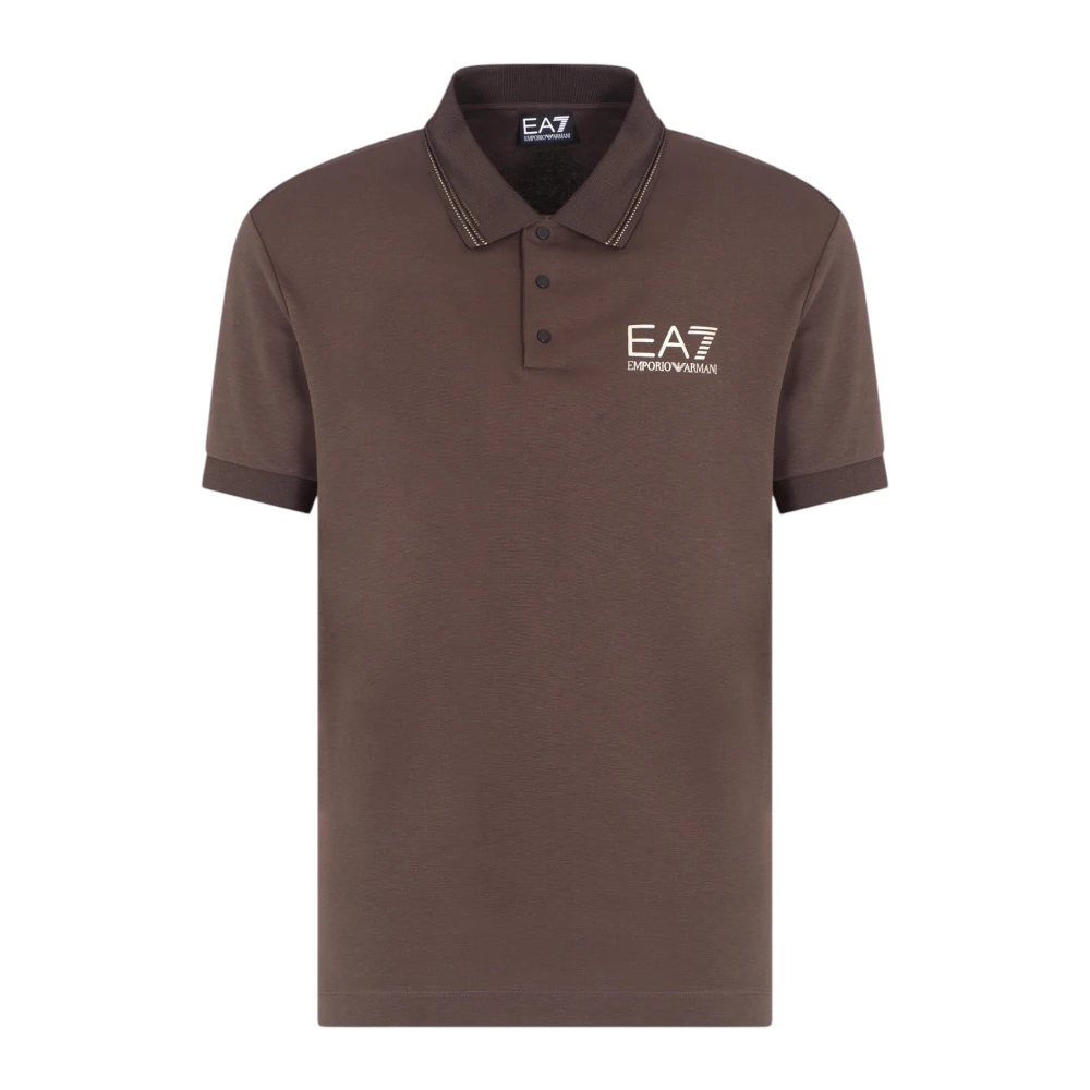 Emporio Armani Men's Brown Polo Shirts, 2XL, Polo