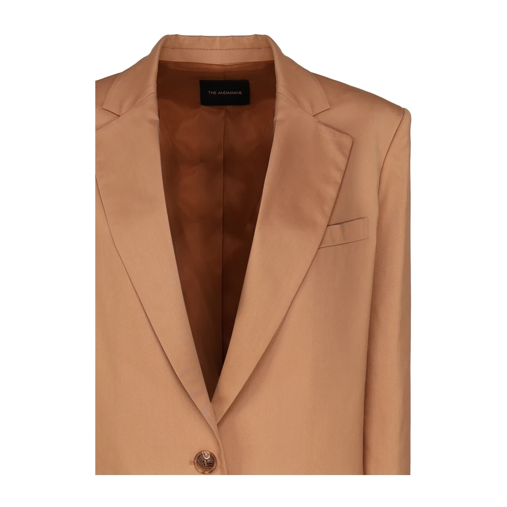Andamane Klassieke Bruine Jas Brown Dames
