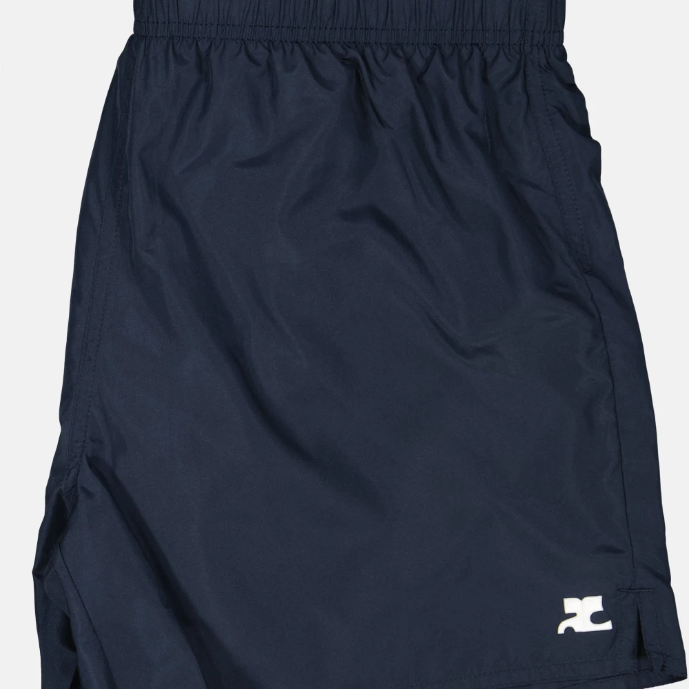 Courrèges Blauwe Logo Zwemshorts Lente-Zomer 2025 Blue Heren
