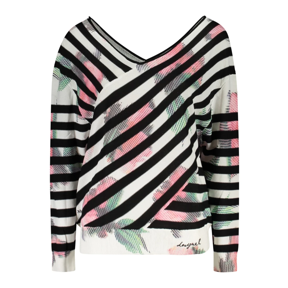 Desigual Multicolor Fine Wrap Sweater