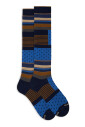 chaussettes-longues-en-coton-bleu-pour-hommes-avec-motif-a-blocs-multicolores-pois-et-rayures-windsor