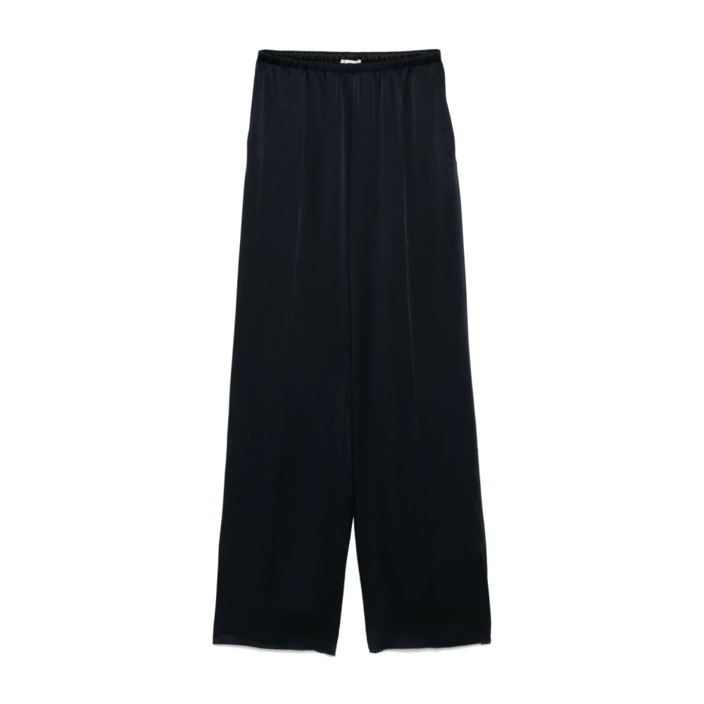 Forte Forte Women's Blue Satin Straight Pants