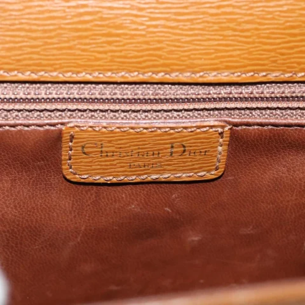 Dior Vintage Pre-owned Leather dior-bags Brown Dames