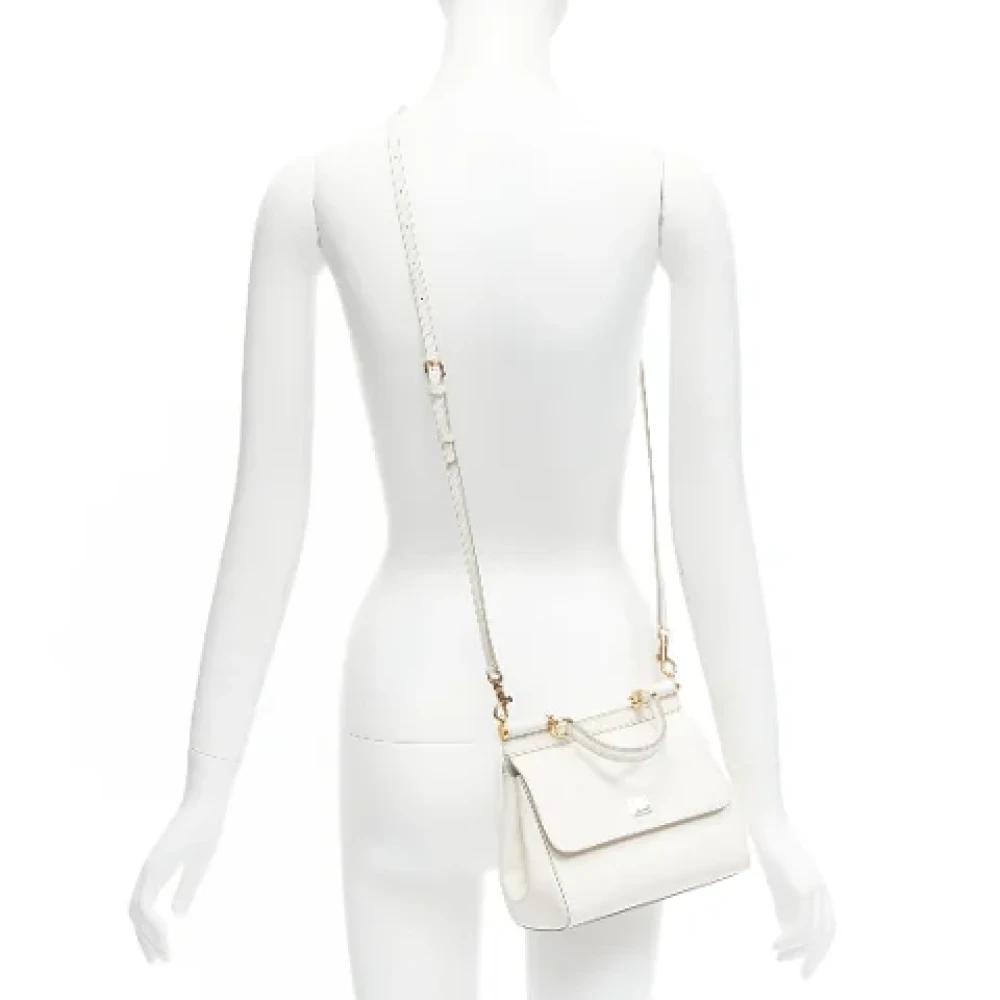 Dolce & Gabbana Pre-owned Leather crossbody-bags White Dames