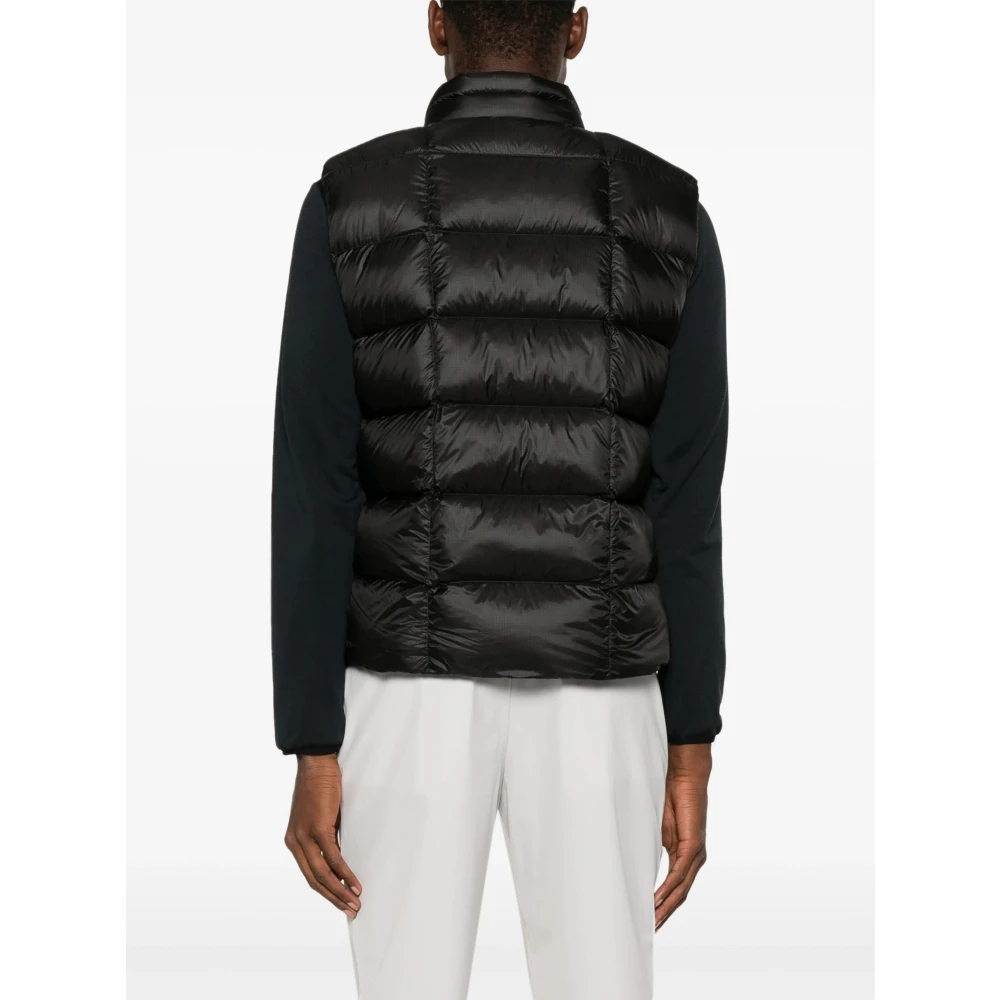 C.P. Company Zwarte Gewatteerde Mouwloze Gilet Jas Black Heren