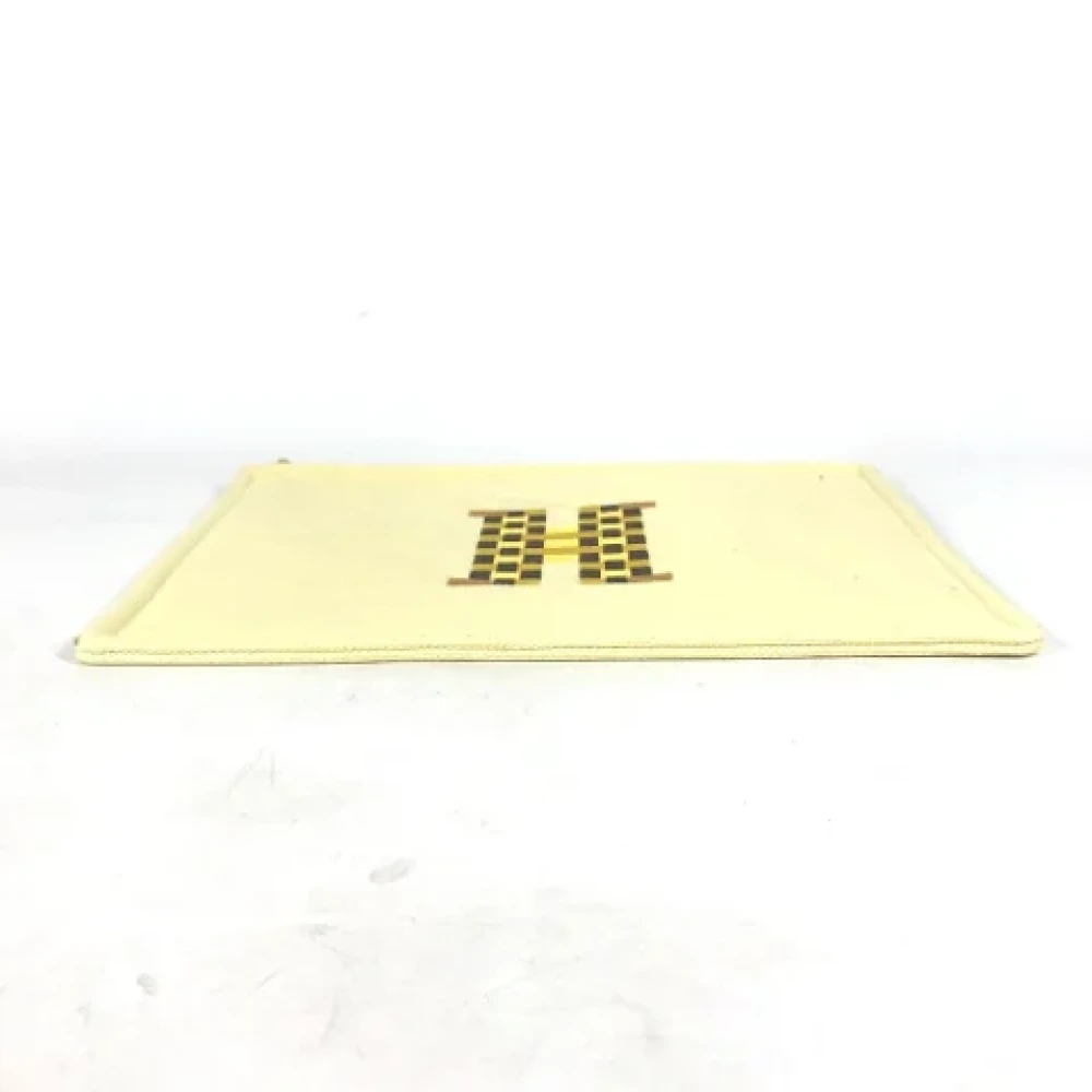Hermès Vintage Pre-owned Fabric pouches Yellow Dames