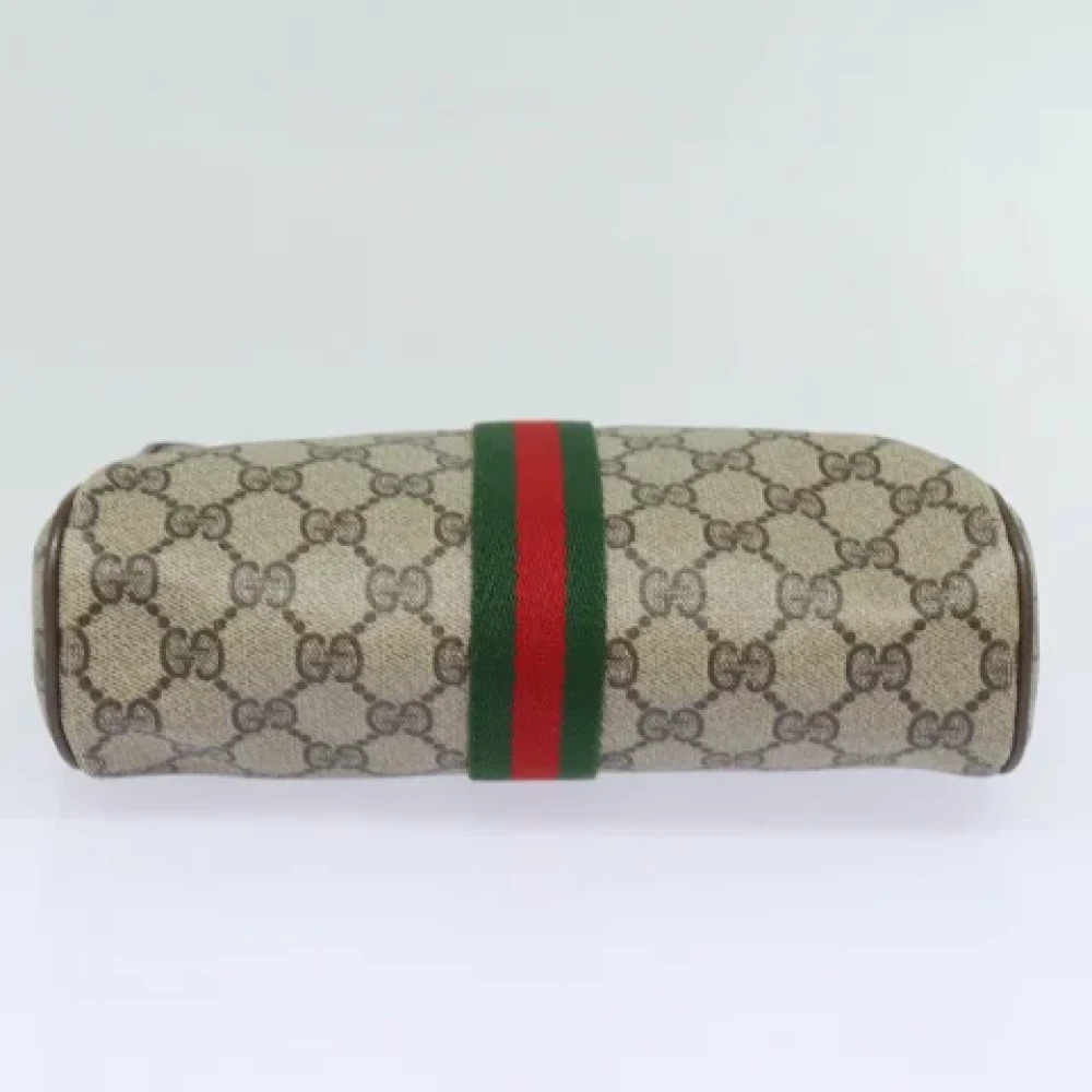 Gucci Vintage Pre-owned Leather clutches Beige Dames