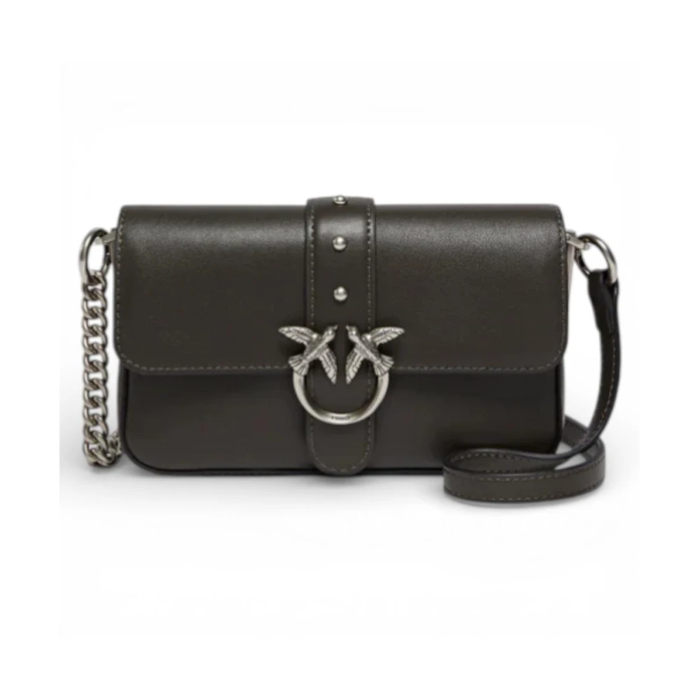 Pinko Women's Black Cross Body Bags, One Size, Baby Love Bag One Slouchy