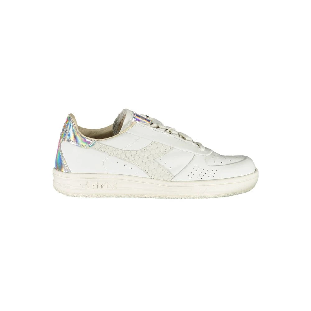 Diadora Women's White Fabric Sneaker