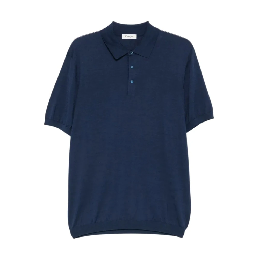 Kangra Blue Polo Shirts, Male, Xl, Polo M-Manica Rasata Calata