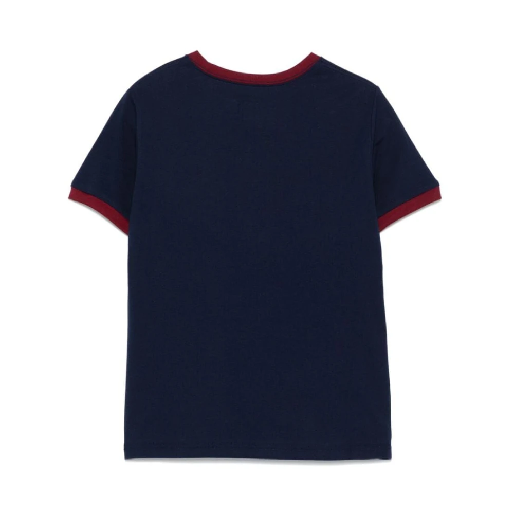 Ralph Lauren Verfijnd marineblauw T-shirt Black Dames