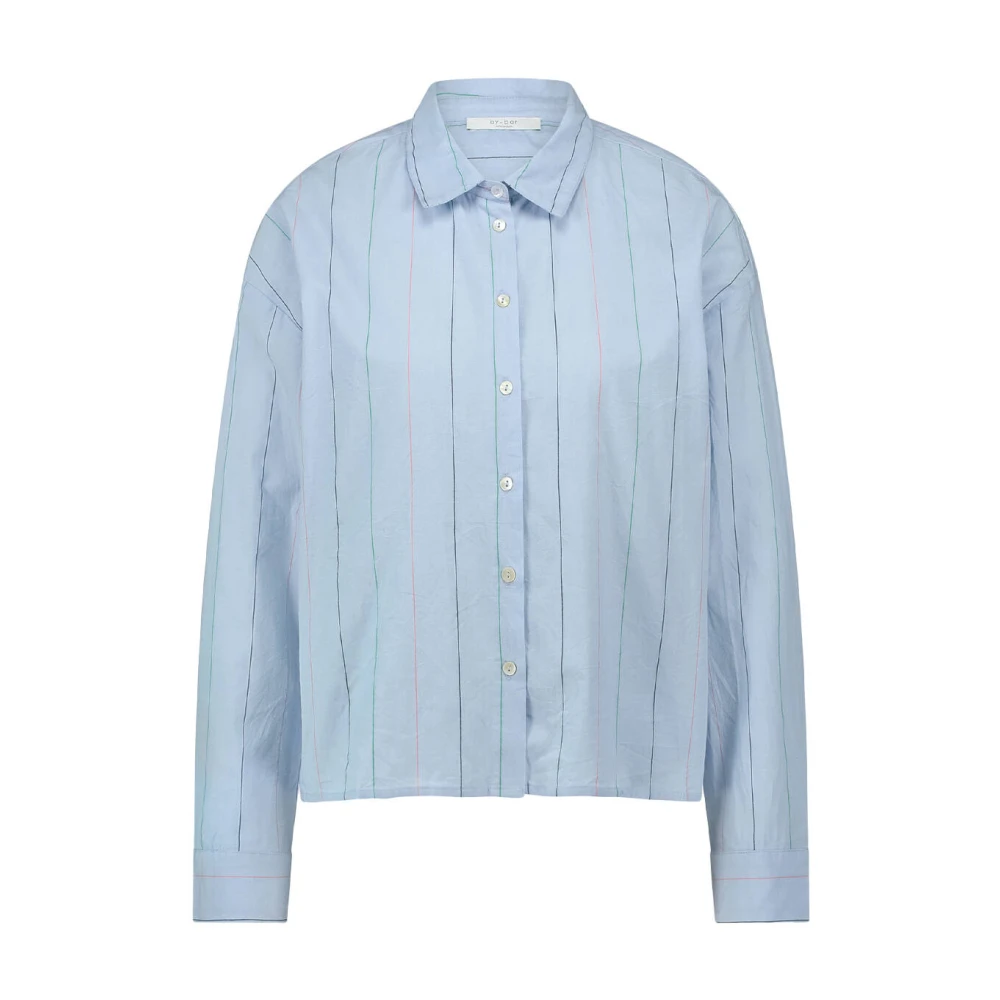 By-Bar Gestreepte Chambray Blouse Blue Dames