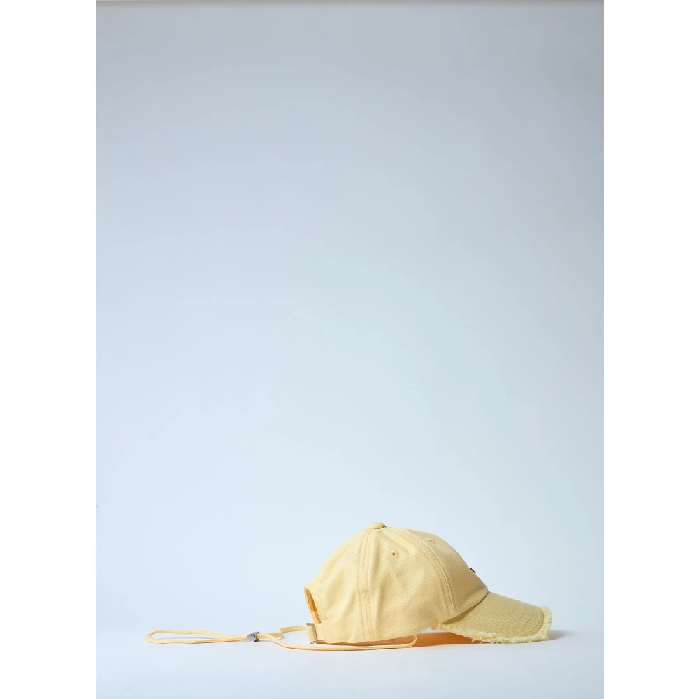 Jacquemus Artisjokpet met trekkoord kinband Yellow Dames