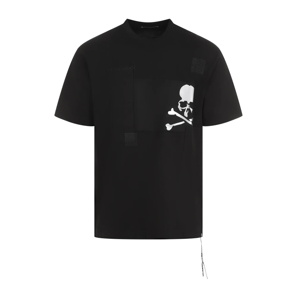 Mastermind World Zwart Patchwork T-shirt Black Heren