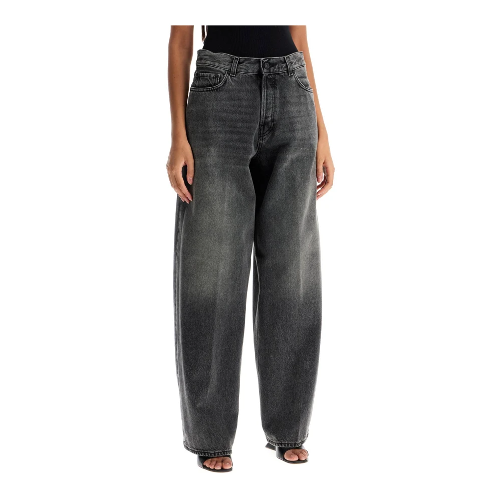 Haikure Vintage Wide Leg Bethany Jeans Black Dames
