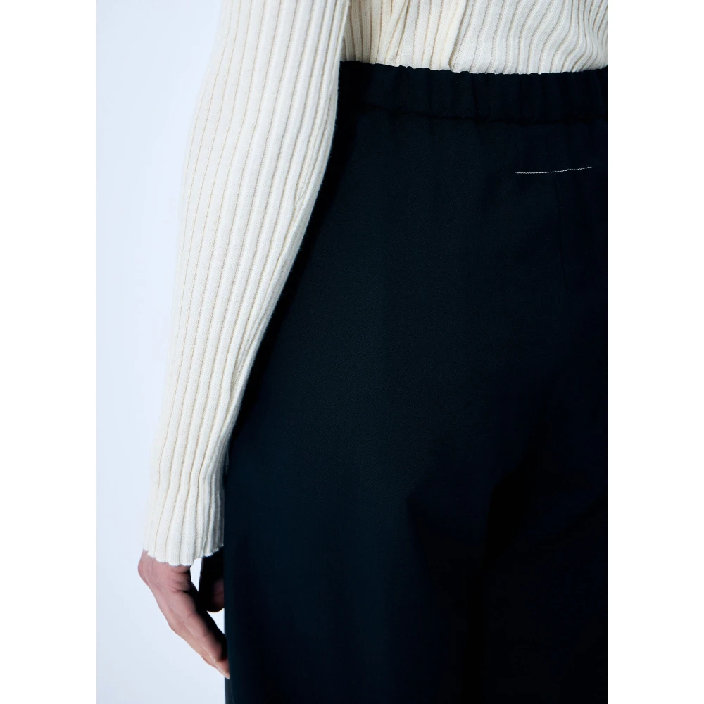 MM6 Maison Margiela Wol wollen pantalon Black Dames