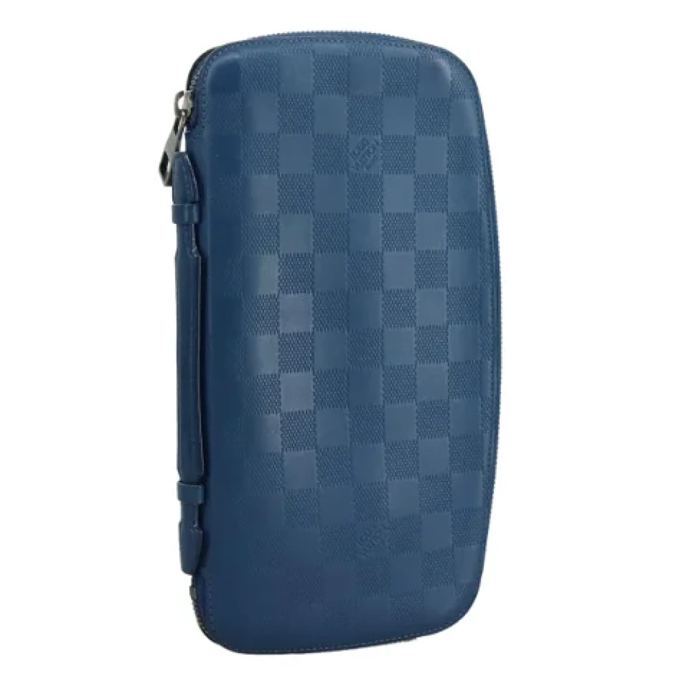 Louis Vuitton Vintage Pre-owned Leather clutches Blue Dames