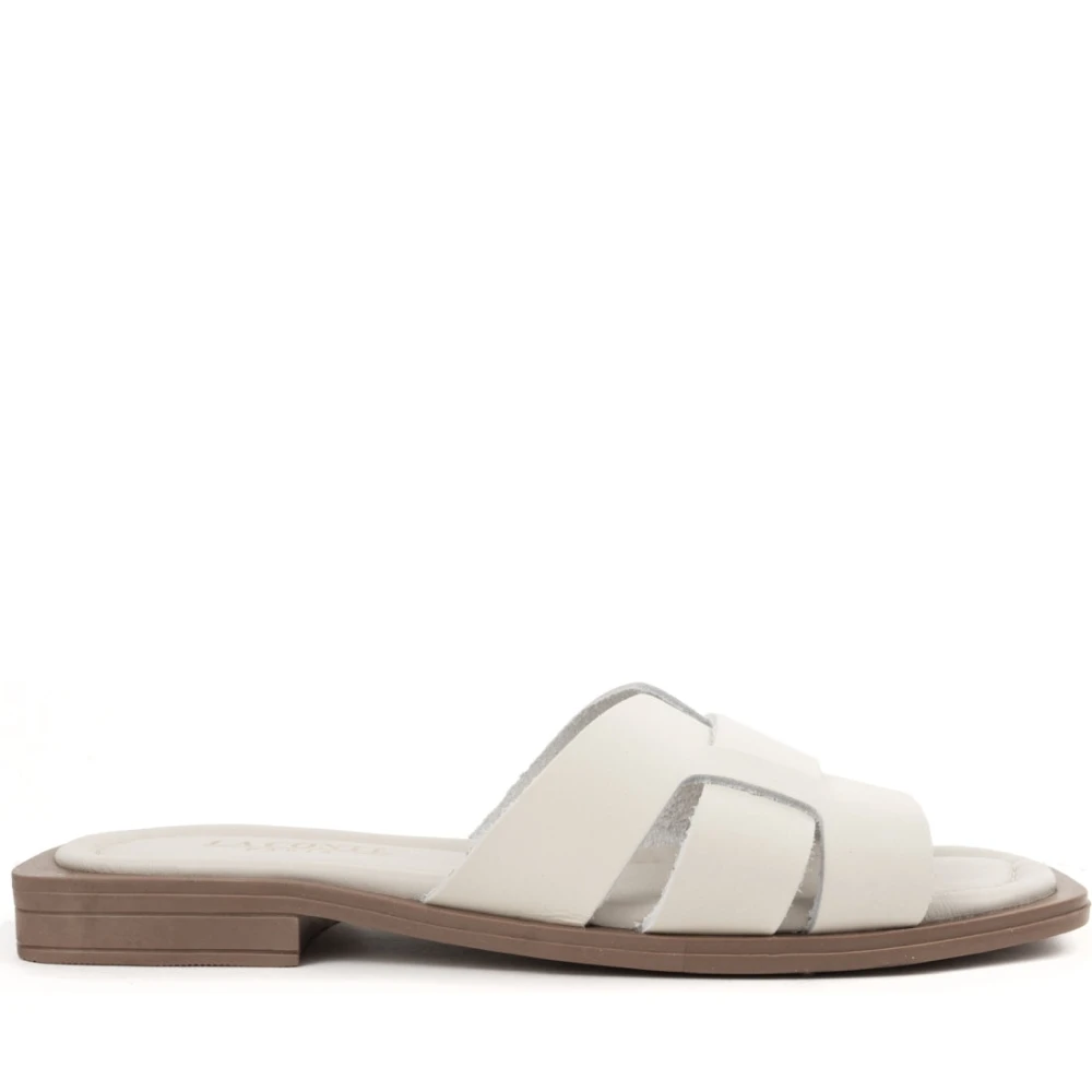 La Conte Women's Beige Sliders, 5 Uk, Open Casual Slippers