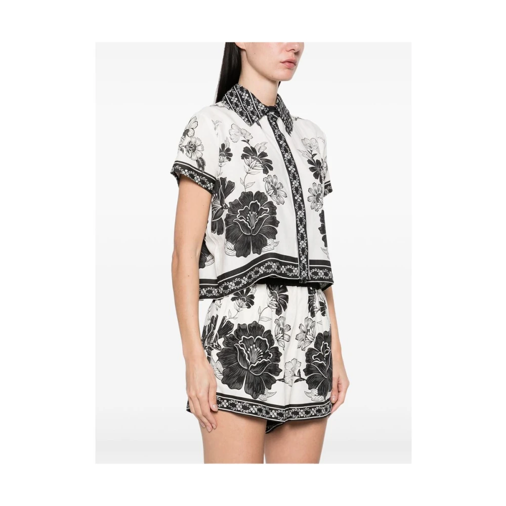 Farm Rio Witte Knoopshirt White Dames