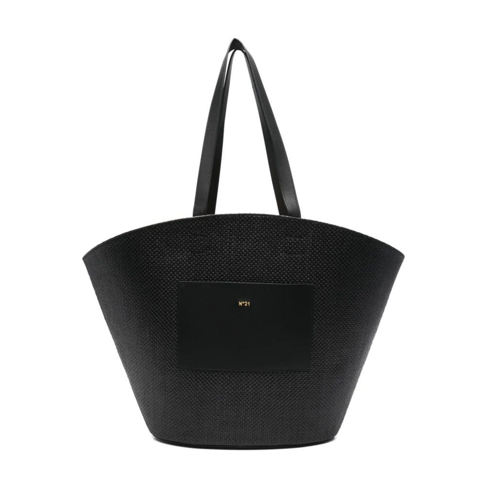 N21 Zwarte leren tas Black Dames