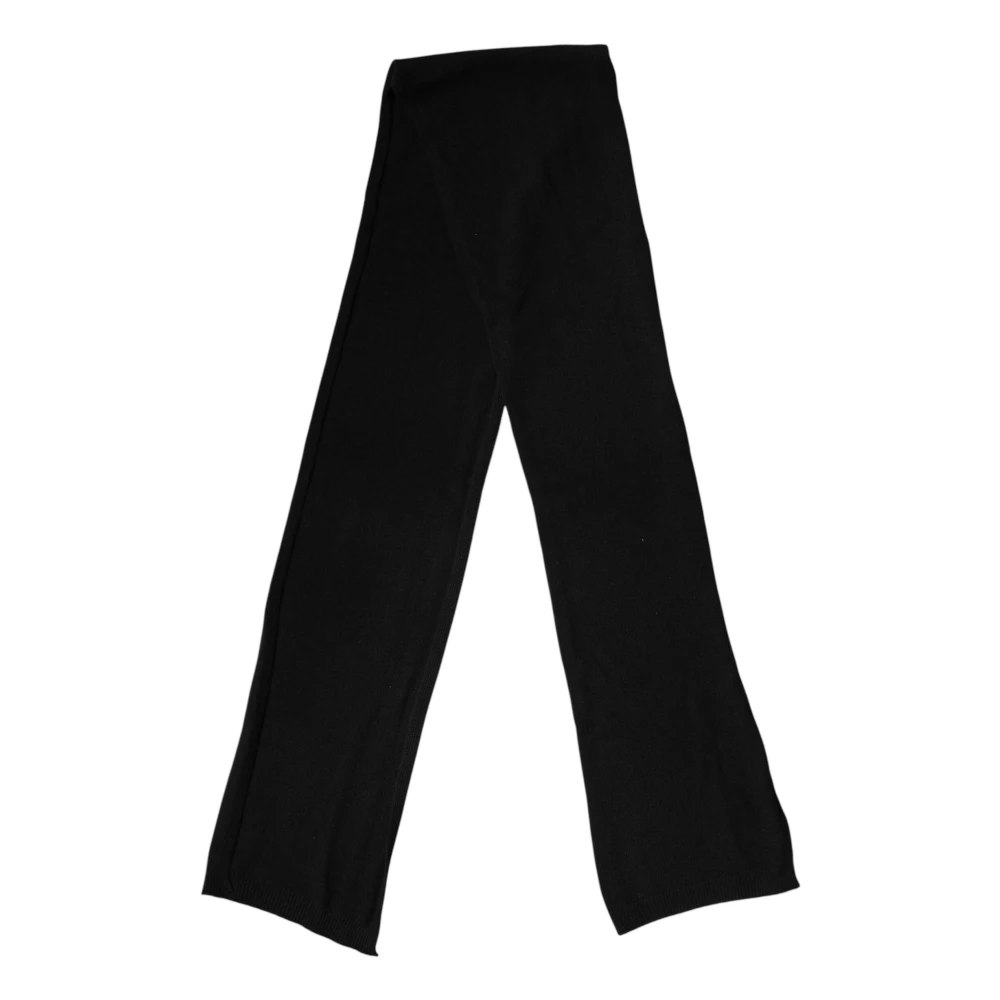 Dolce & Gabbana , Winter Scarves, Male, Black, One Size, Wool Knit Neck Wrap Shawl Scarf
