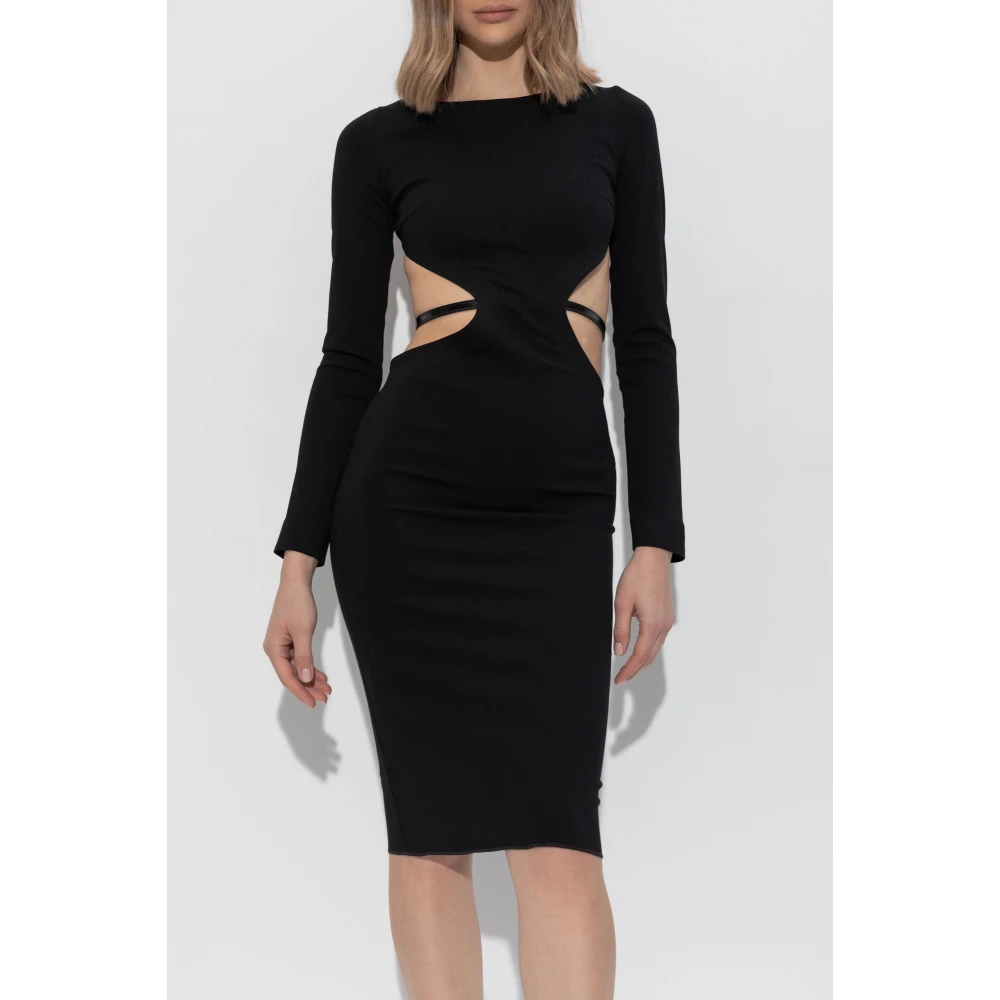 Dsquared2 Jurk met uitsparingen Black Dames