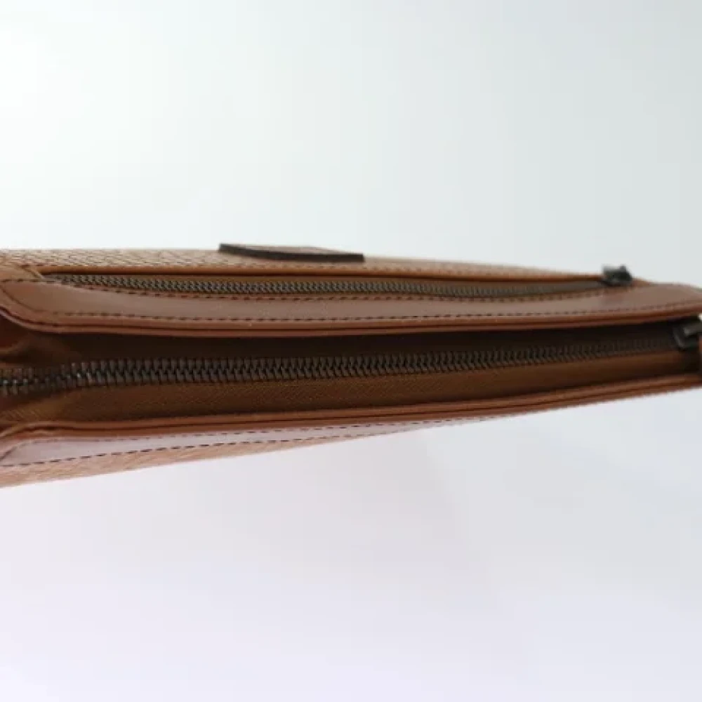 Burberry Vintage Pre-owned Leather clutches Brown Dames