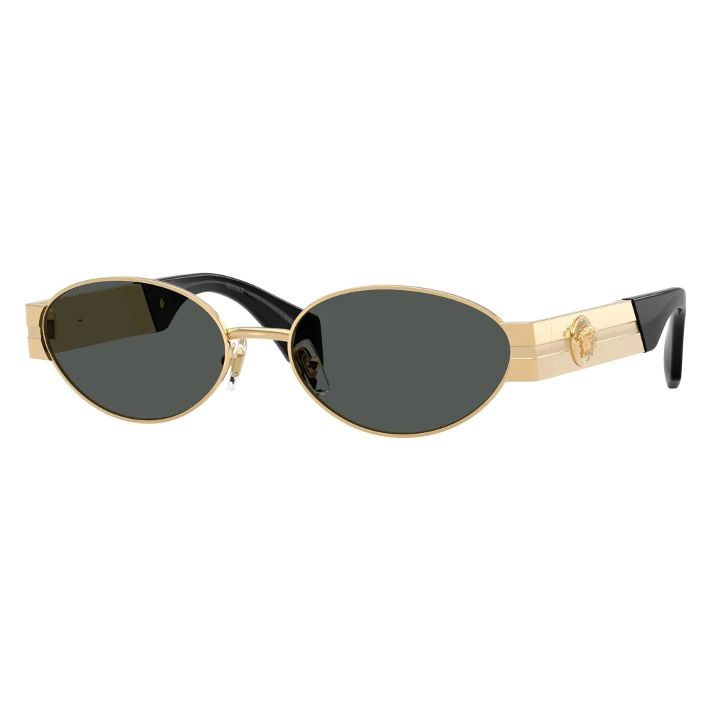 Versace , Gold Versace Sunglasses Dark Grey lenses, VE2301 152387, Mojo Glasses - Image 3