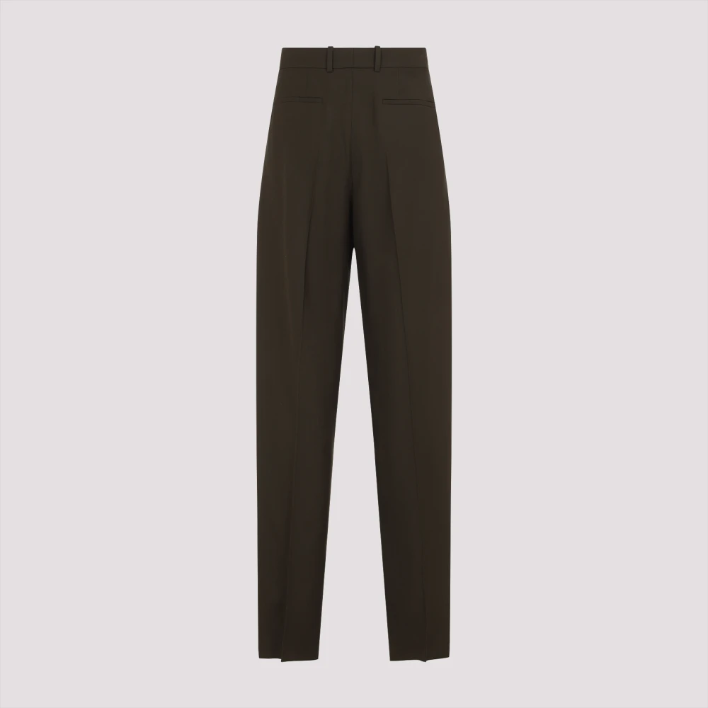 Saint Laurent Groene Wol Maatwerk Broek Green Heren