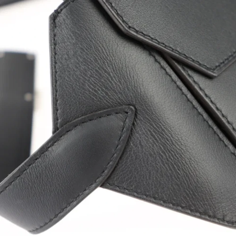 Hermès Vintage Pre-owned Leather crossbody-bags Black Dames