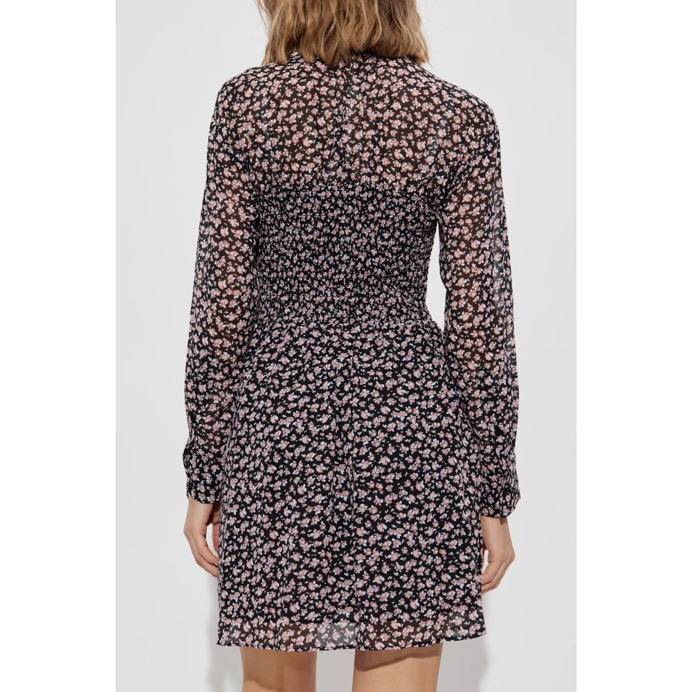 Michael Kors Jurk met bloemenpatroon Black Dames