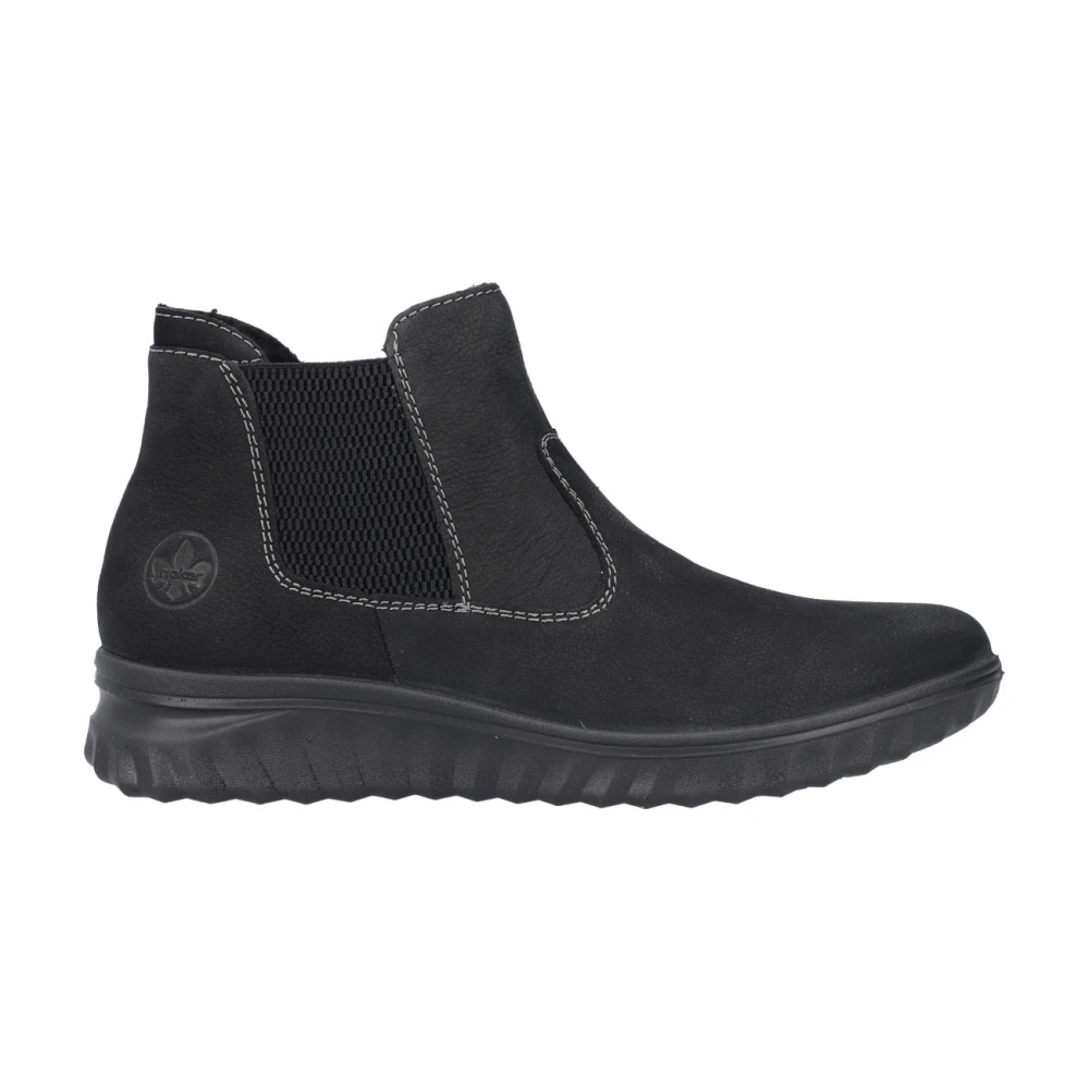 Rieker Women's Black Chelsea Boots, 5 Uk, Casual Ankle Boots