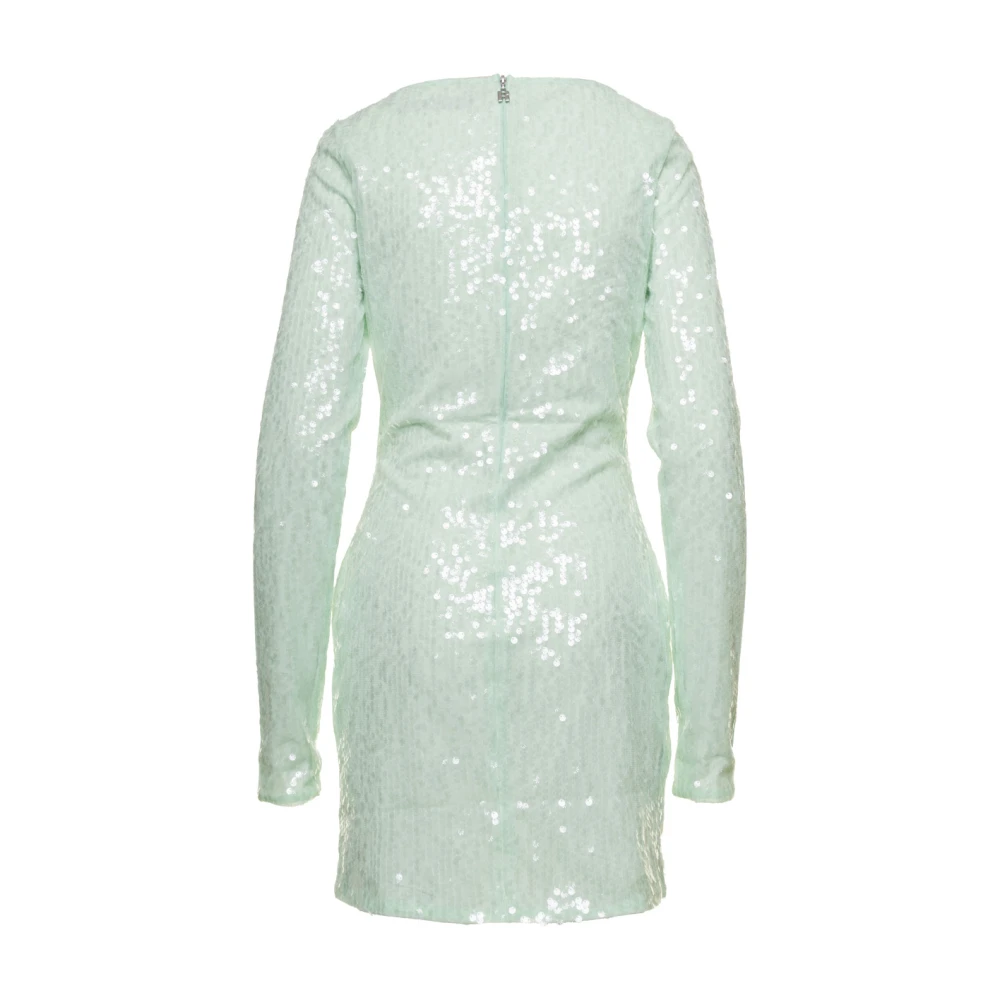 Rotate Birger Christensen Sequin Mini Jurk Green Dames