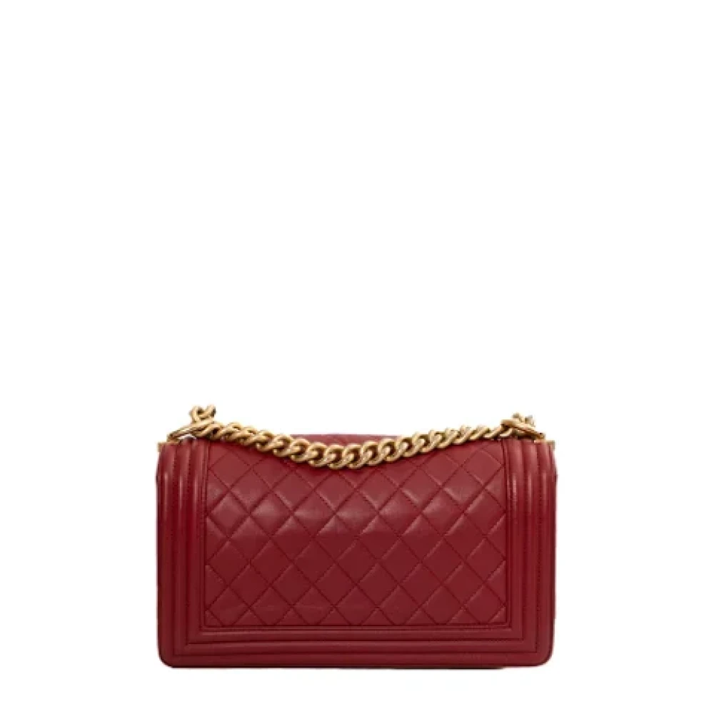Chanel Vintage Pre-owned Leather chanel-bags Red Dames