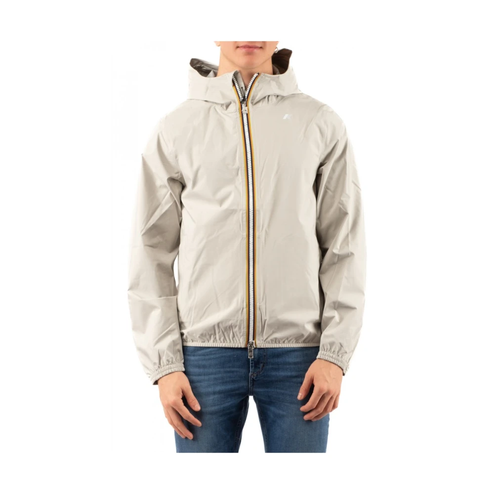 K-Way Uomo Beige Giacca Leggera Elegante